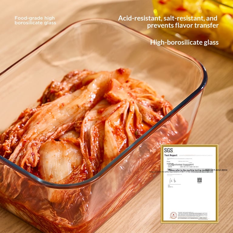 Kimchi Glass Airtight Storage Container with Exhaust Valve | Canada thumbnail 4
