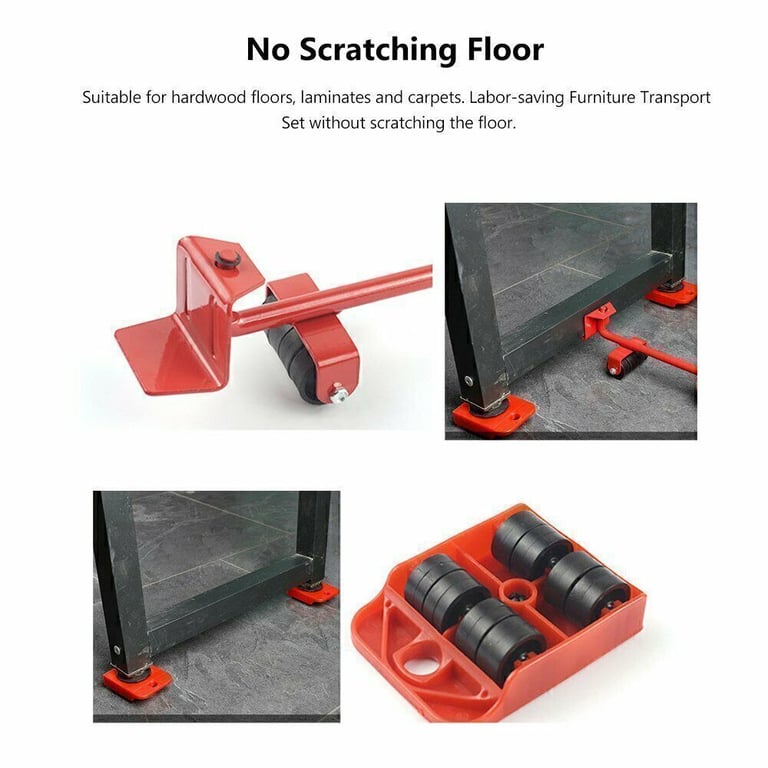 5 PCS Heavy Duty Furniture Shifter Lifter Set | Moving Sliders Canada thumbnail 17