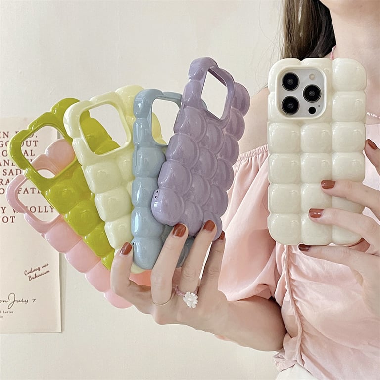 Egg Waffle Phone Case for iPhone Pro Max | Drop-Resistant TPU - image 1
