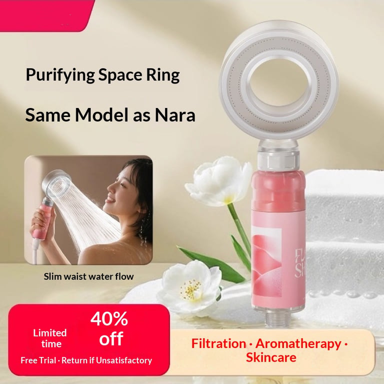 Aromatherapy Pressurized Showerhead Filter | Spa Shower Experience thumbnail 5