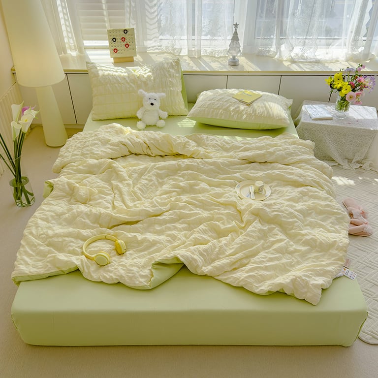 Summer Cooling Quilt Double-Size | Lightweight Breathable Bedding thumbnail 4