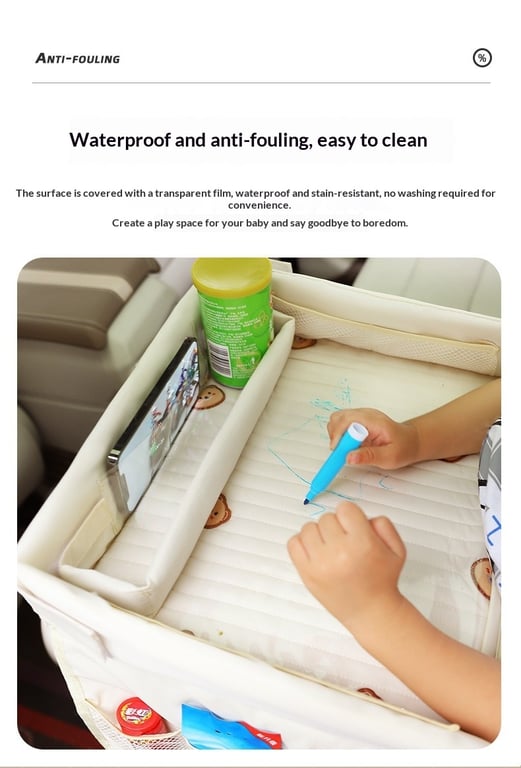 Car Baby Safety Seat Tray with Phone Holder | Padded Activity Tray thumbnail 18