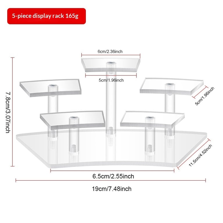 Acrylic Tiered Display Stand Desk Organizer for Figurines & Collectibles thumbnail 5