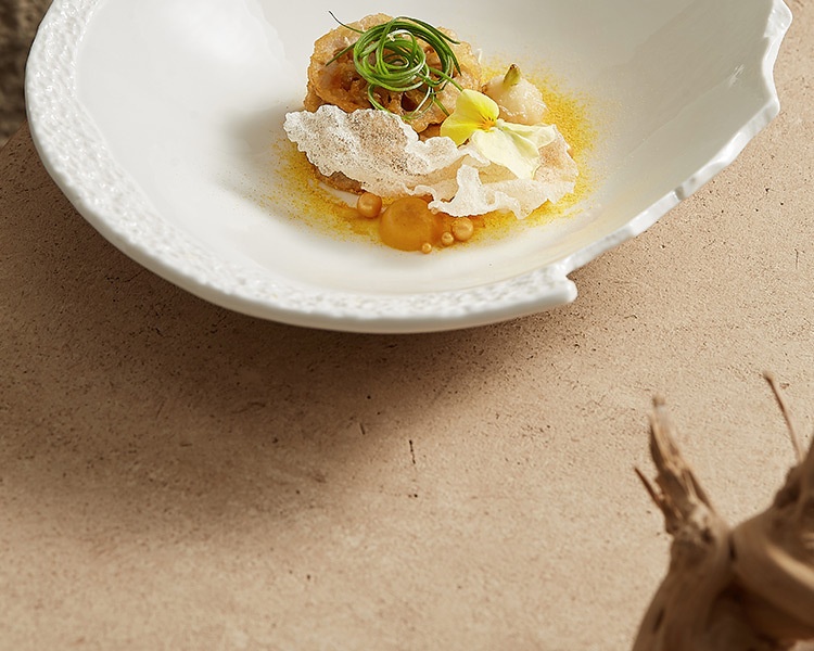 White Aesthetic Dish Presentation Plate | Artistic Ceramic Serveware thumbnail 10