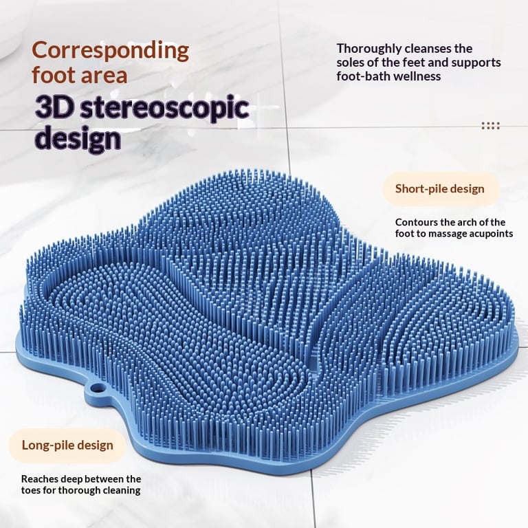 Bath Foot Scrubber Pad | Lazy Person's Magic Exfoliating Massage Tool thumbnail 6