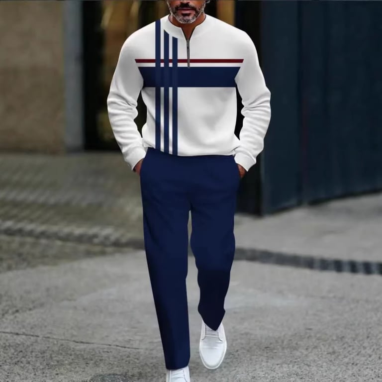 Men's Casual Long-Sleeve Pants Set | Coordinated Comfort Wear Canada thumbnail 2