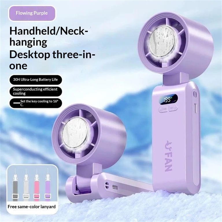 Portable Refrigeration Fan 30-Hour Battery | Neck & Desktop thumbnail 8