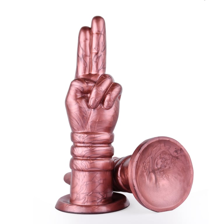 Hand-Shaped Silicone Insertable Toy | Premium Rose Gold Design - image 1
