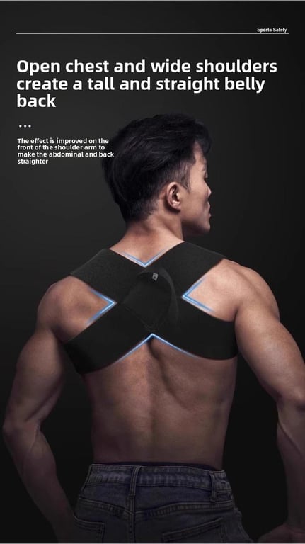 Adjustable Fitness Posture Corrector Straps | Shoulder Support Weight Training thumbnail 7