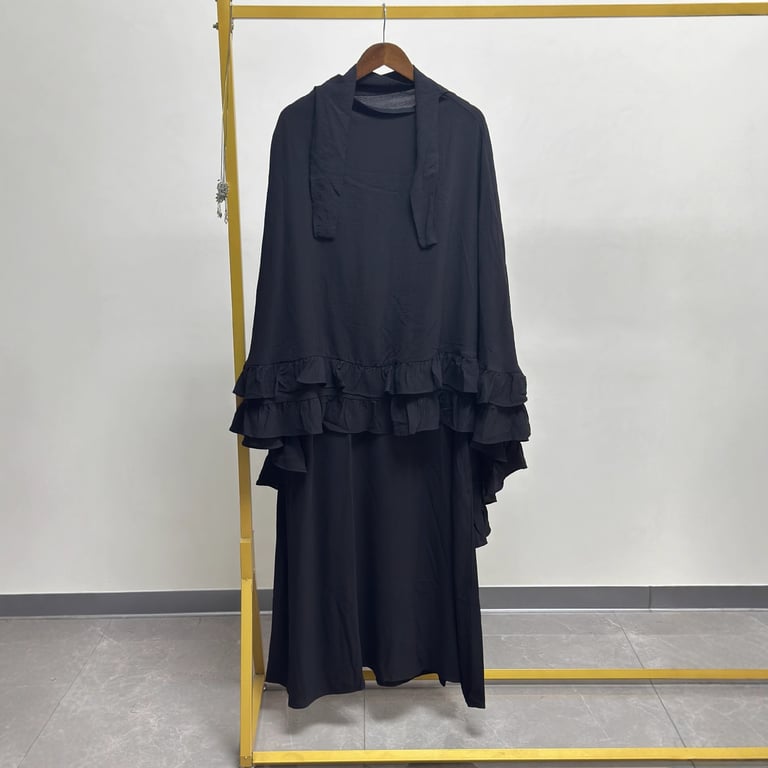 Women's Middle Eastern Robe Set with Attached Hijab | Modest Dress thumbnail 2