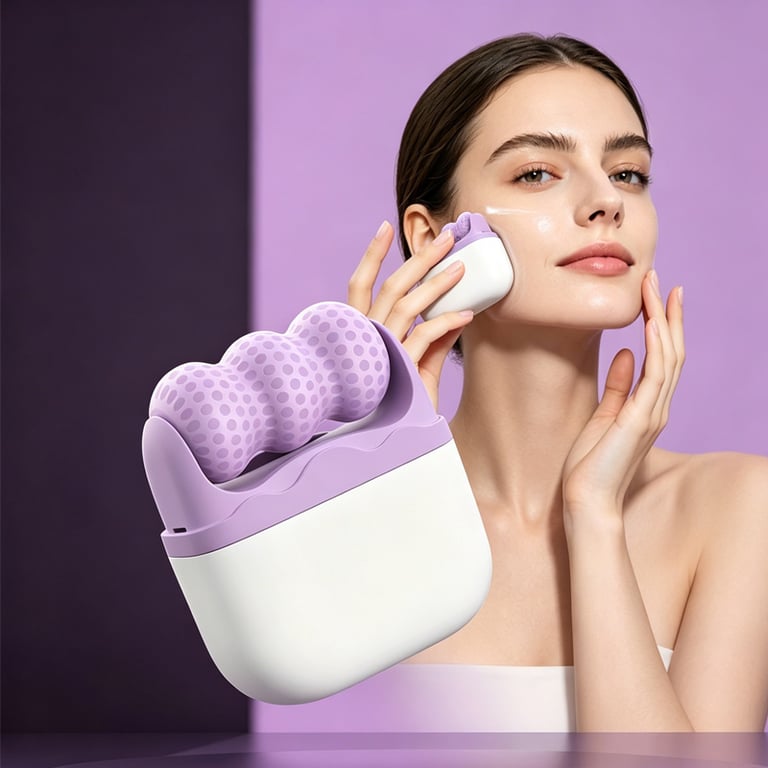 Ice Roller Set for Face & Eyes | Cold Therapy Facial Massage Device - image 1