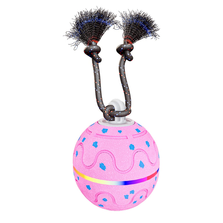 Smart ETPU Pet Toy Ball with Sound, Light & Dog Leash | Interactive thumbnail 4