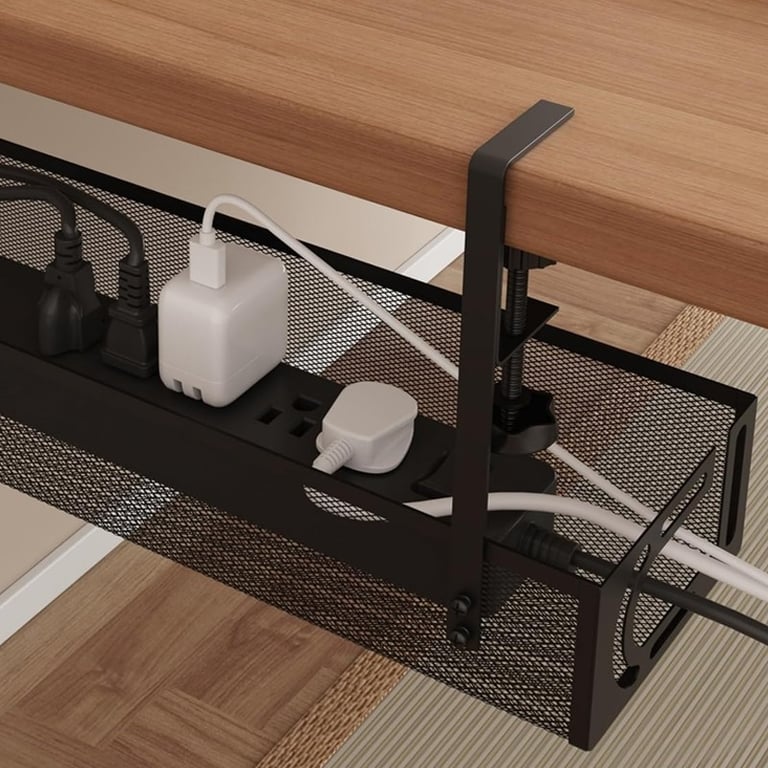 Under Desk Cable Management Tray | Cord Holder Storage Rack Canada thumbnail 4
