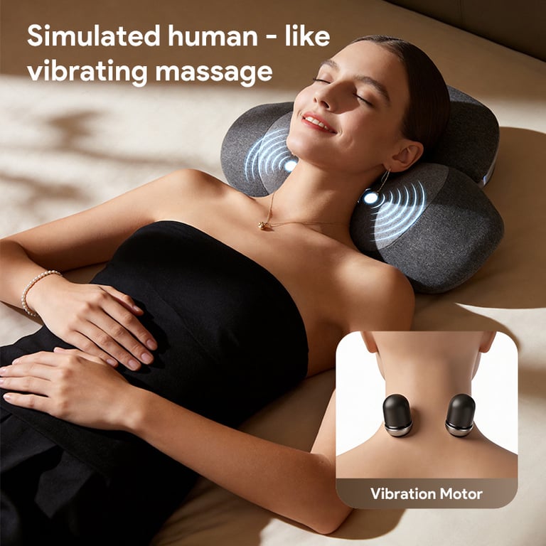 Vibrating Temperature-Controlled Heating Cervical Massage Pillow | Neck Pain Relief thumbnail 9