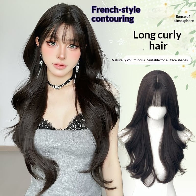 Full-head Wig With Voluminous Styling For Face Shape Enhancement thumbnail 8