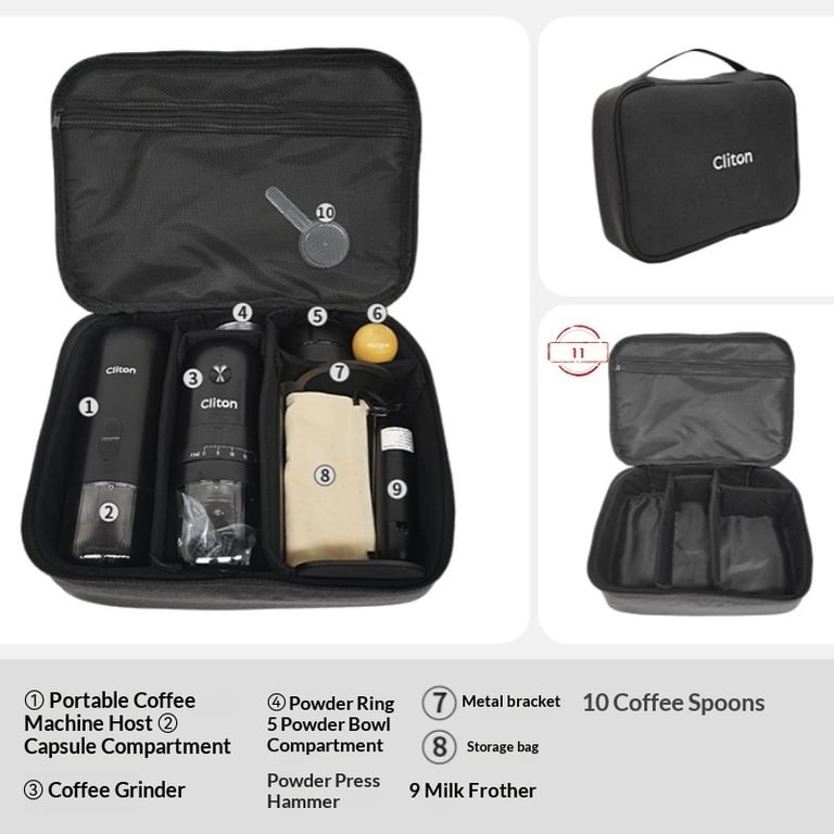 Portable Coffee Maker Storage Bag | Outdoor Coffee Gear Organizer thumbnail 13