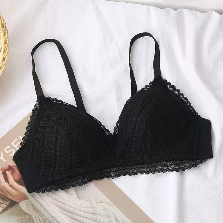 Wireless Bust-Enhancing Push-Up Lace Bra | Adjustable Comfort thumbnail 4