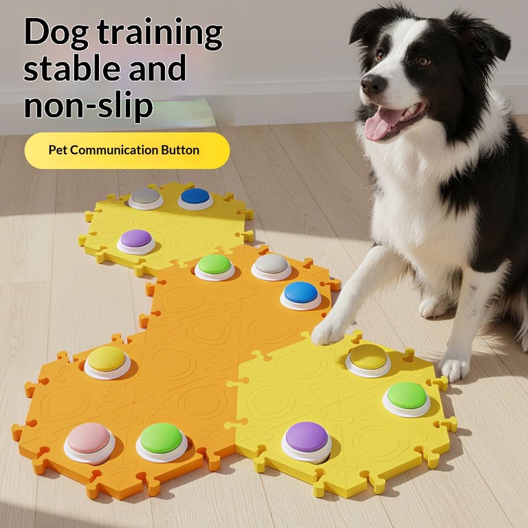 Dog Talking Button Sound-Producing Toy | Interactive Communication Mat thumbnail 3