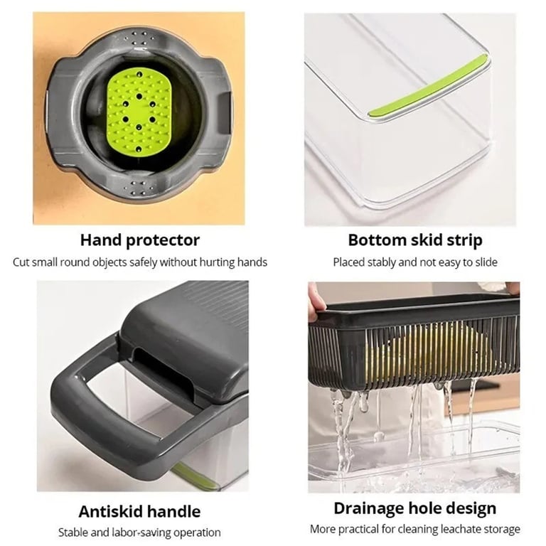 16-in-1 Vegetable Chopper Mandoline Slicer | Food Dicer Peeler thumbnail 6