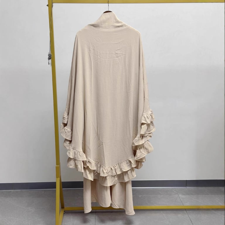 Women's Middle Eastern Robe Set with Attached Hijab | Modest Dress thumbnail 9