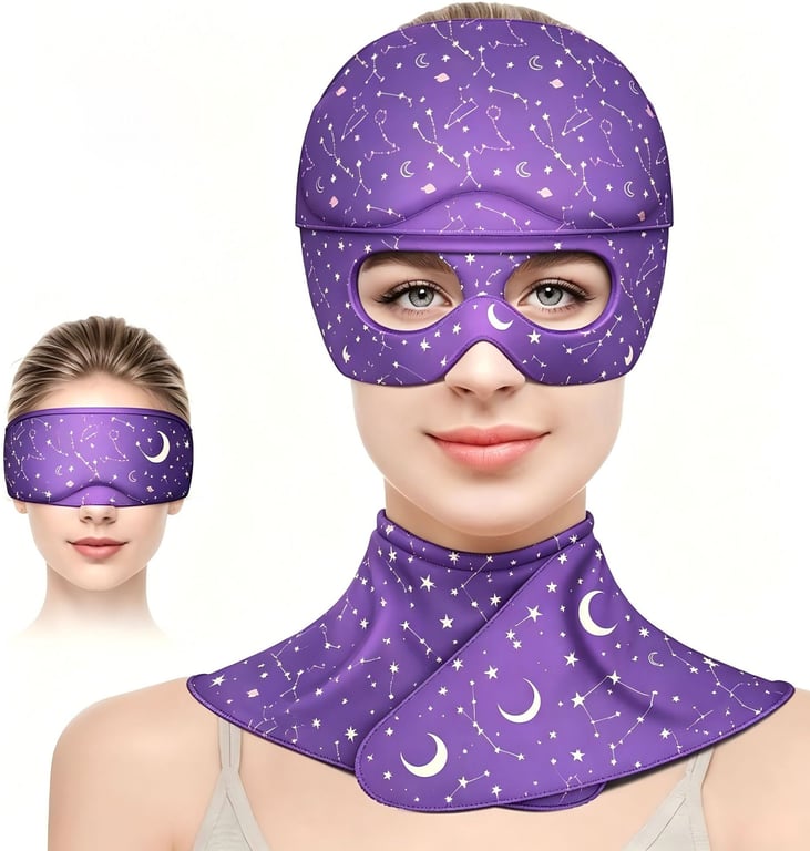 Gel Hot-and-Cold Compress Head Cover Hat | Migraine & Neck Pain Relief - image 1