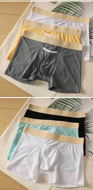 Men's Quick-Drying Ice-Silk Breathable Slim-Fit Sports Shorts thumbnail 4