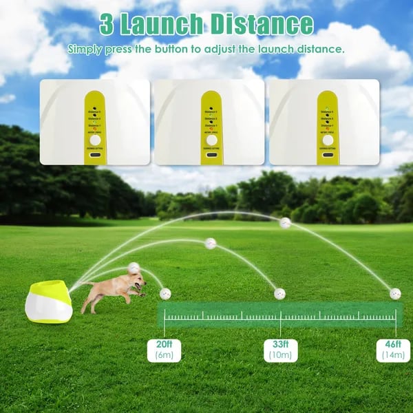 Automatic Dog Ball Launcher Rechargeable | 3 Distance Settings thumbnail 4