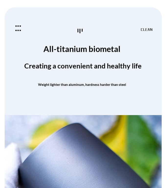 Titanium Ice-Flower Water Cup | Double-Layer Camping Tumbler thumbnail 4