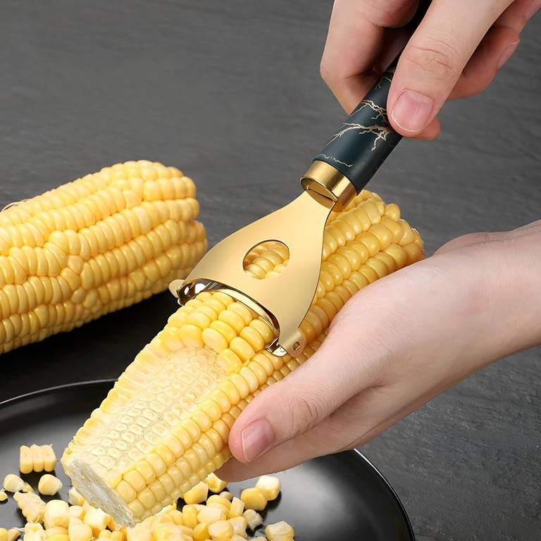 2 Pack Corn Peeler Stainless Steel | Fast Kernel Stripper Tool thumbnail 3