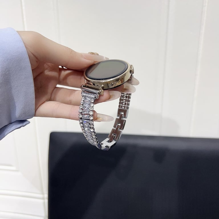 Shiny Zircon Metal Watch Band for Apple Watch Series 10, 11, Ultra - image 1