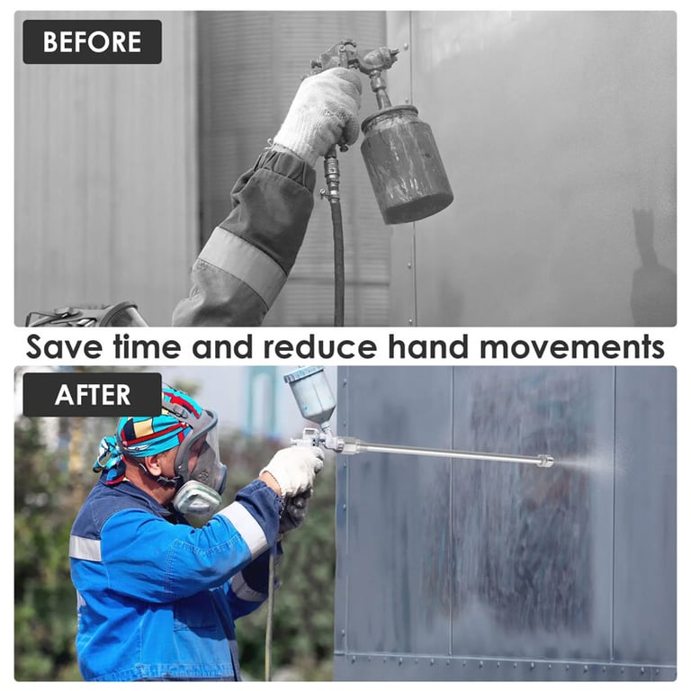 3 Pcs Airless Paint Sprayer Extension Rod 8 12 19 Extension Spray Gun Paint thumbnail 5
