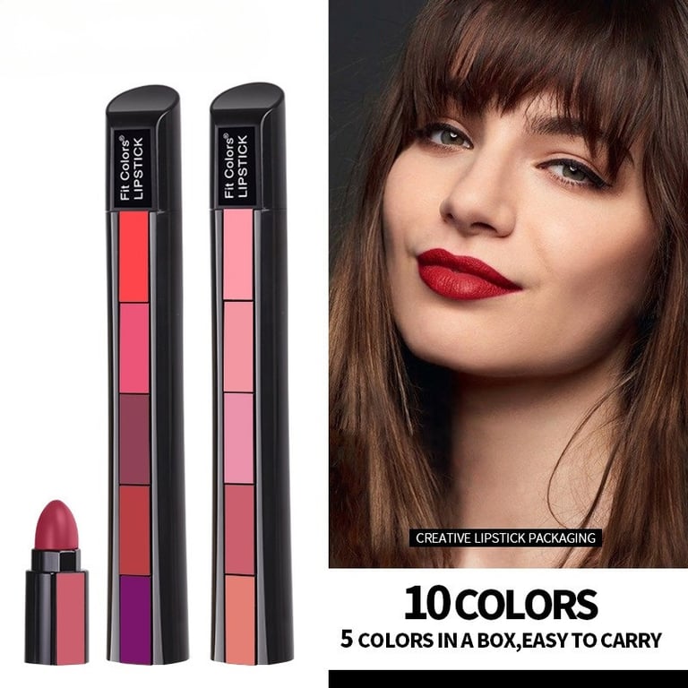 10-Color Matte Velvet Lipstick Set | Long-Lasting Non-Drying Lip Kit thumbnail 4