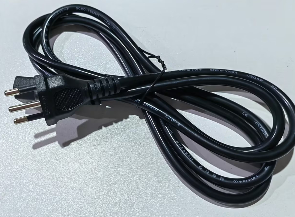 Brazilian Three-Prong Power Cord | NBR 14136 Standard Plug thumbnail 1
