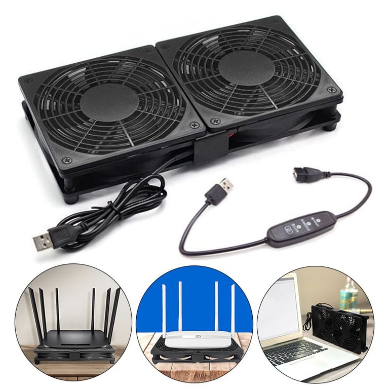 120mm Dual Cooling Fan USB PC Case | Silent Desktop Cooler thumbnail 6