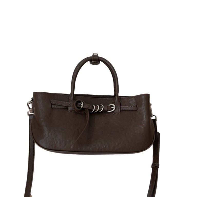 Vintage Vegetable-Tanned Leather Handbag | Women's Crossbody Bag - image 1