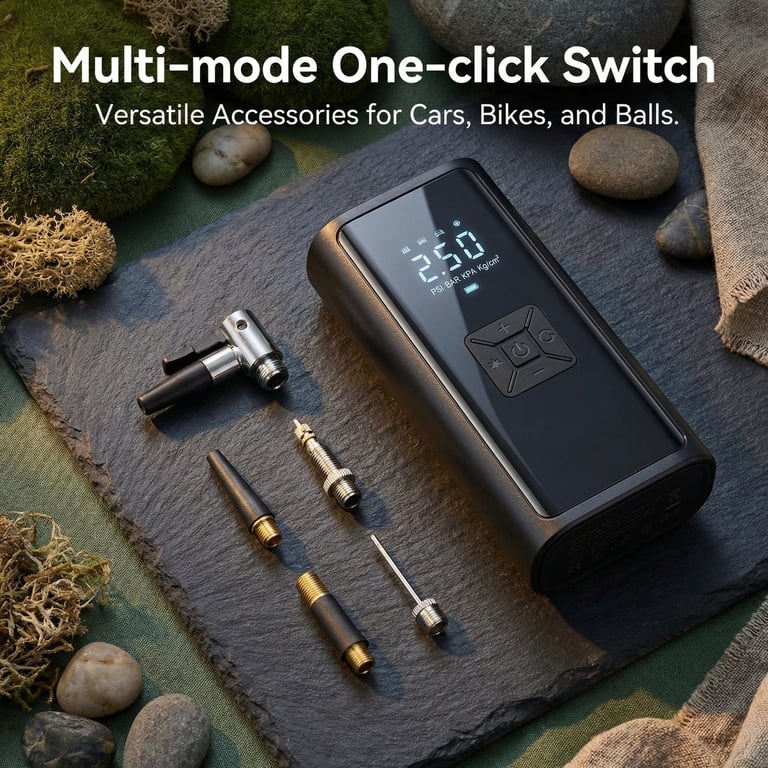 Portable Digital Tire Air Compressor | Vehicle-Mounted Inflation Tool thumbnail 6