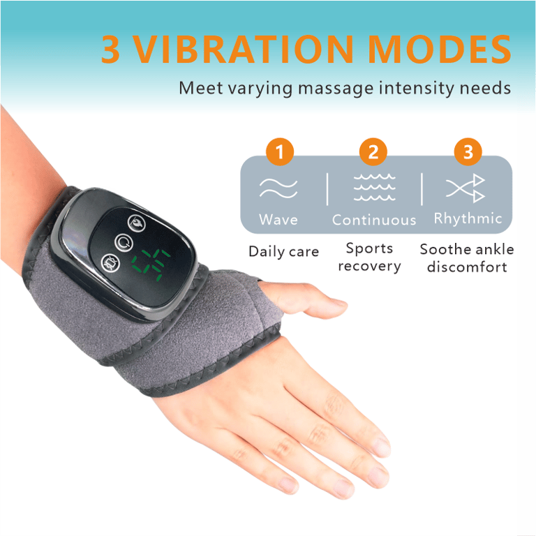 Cordless Wrist Heating Pad Wrap for Arthritis | Red Light Therapy Massager thumbnail 8