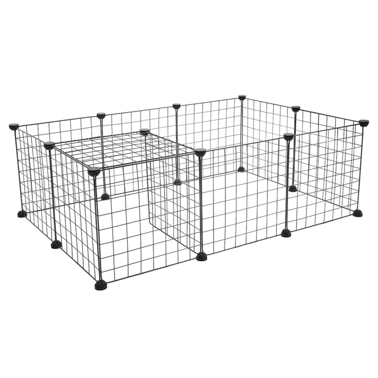 Portable Pet Playpen for Guinea Pigs & Rabbits | Metal Wire Cage thumbnail 14