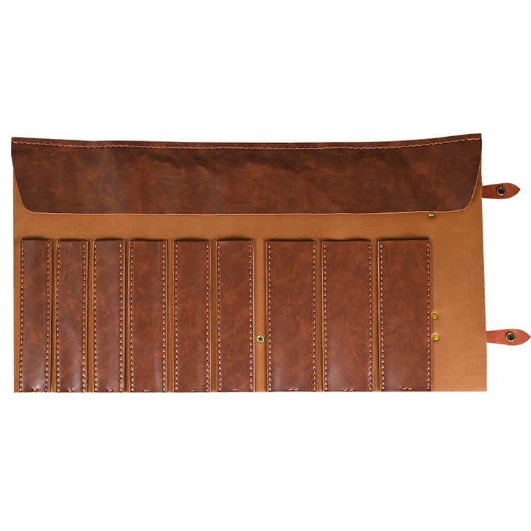 Portable Two-Tier Microfiber Leather Knife Storage Bag | Home & Kitchen thumbnail 8