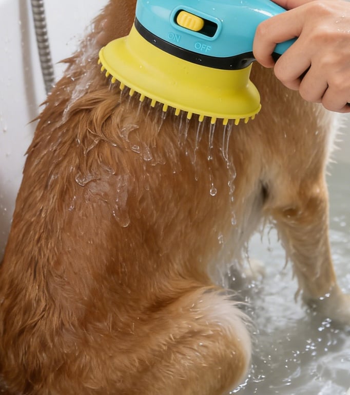 Pet Bathing Shower Head with Massage Bristles | Dogs & Cats thumbnail 12