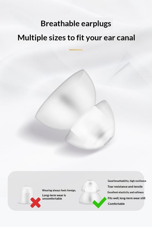 Dual Soft Silicone Ear Tips for Hearing Aids | TPE Material thumbnail 10