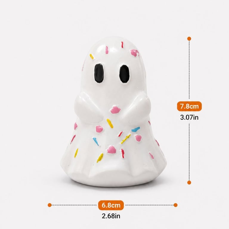 Cute Halloween Ghost Pumpkin Resin Desk Organizer Set | Captain Fam - image 1