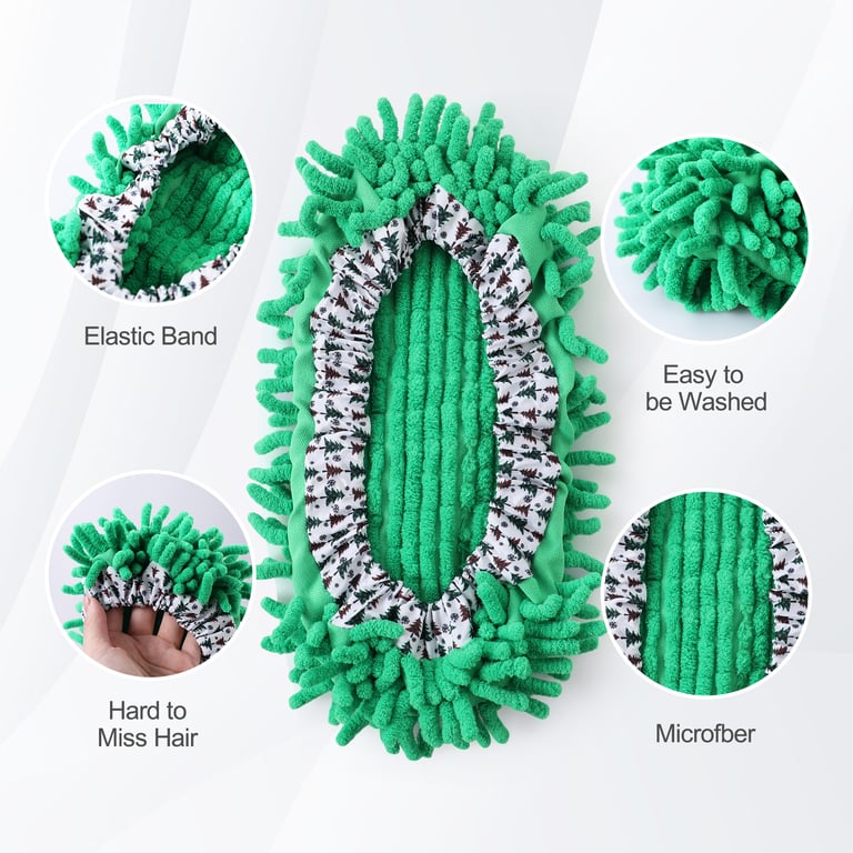 Microfiber Mop Slippers | Hands-Free Floor Cleaning | 3-Pack thumbnail 9