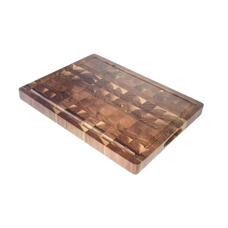 Wooden Cutting Board with Juice Groove & Serving Tray | Acacia thumbnail 2