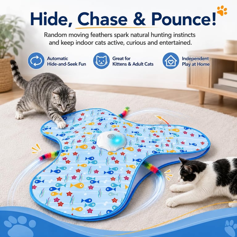 Interactive Cat Toys For Indoor Cats | Smart Hide & Seek Office Pet Toy thumbnail 2