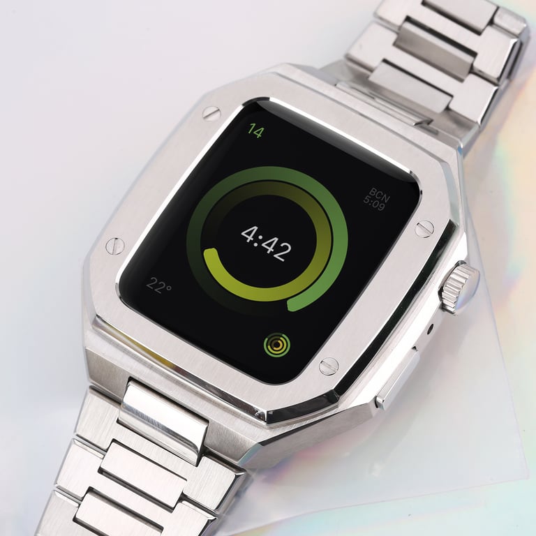 Metal-Modified Apple Watch Case with Steel Band | Luxury Protection thumbnail 13