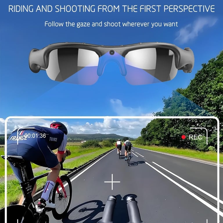 WiFi Smart Glasses Camera | Hands-Free Video Recording Sunglasses thumbnail 4
