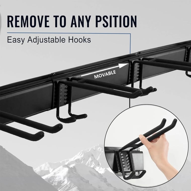 3x Garage Garden Tool Holder Storage Rack | Wall-Mounted Shed Organiser thumbnail 2