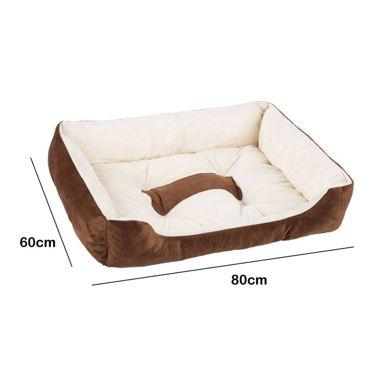 Large Warm Plush Dog Bed Mat Washable Calming Cushion 60x80cm thumbnail 5