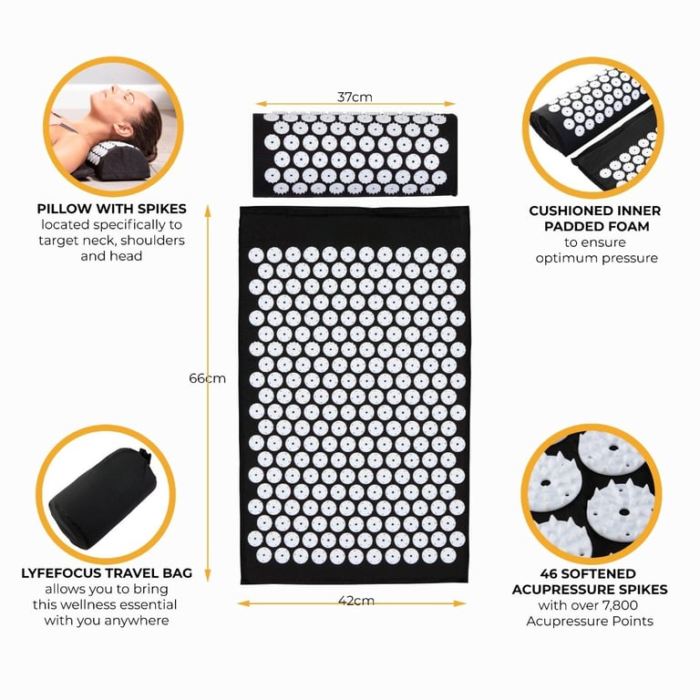 Acupressure Massage Mat & Pillow Set | Shakti Yoga Mat Canada thumbnail 8